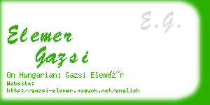 elemer gazsi business card